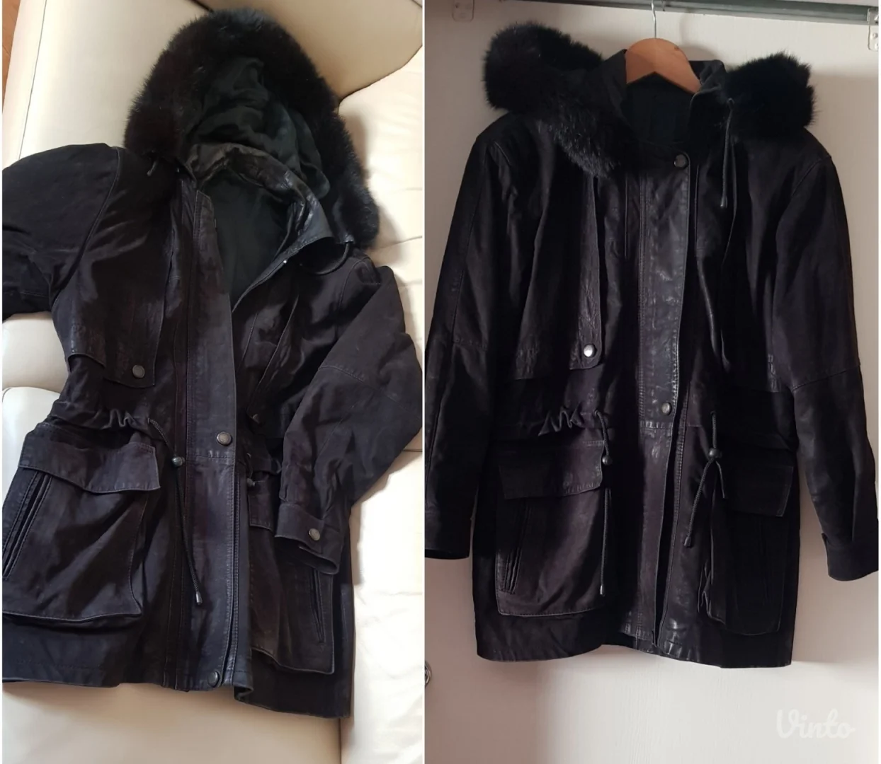 Italijanski kožni monton/ jakna