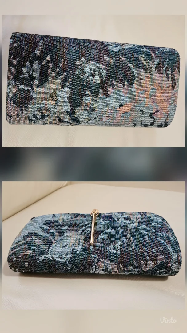 Goblen abstrakt geometrik clutch