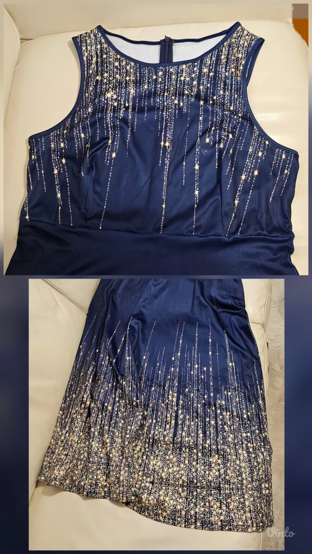 Atraktivna duga haljina A forme, novo