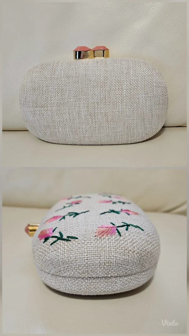 Miyako cvetna vezena klač torba, novo