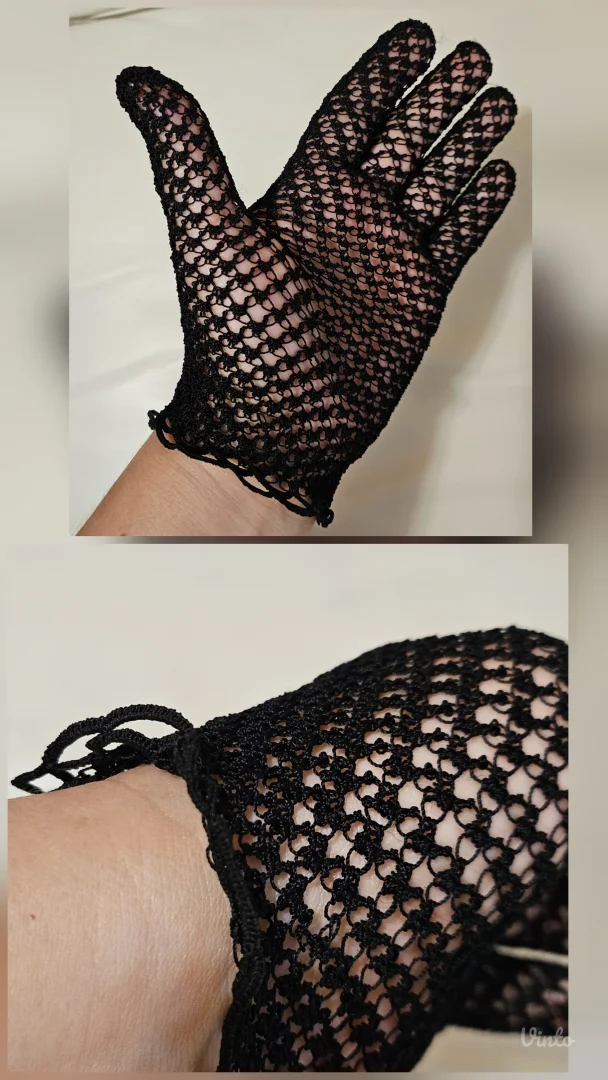 Crochet vintage pamučne rukavice