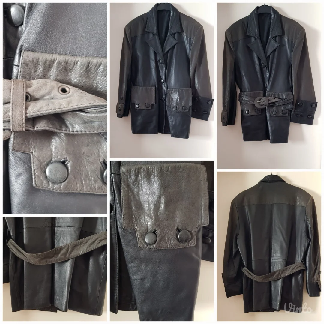 Mona kožna vintage jakna, unikat