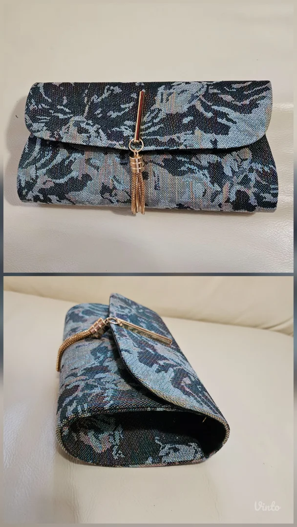 Goblen abstrakt geometrik clutch