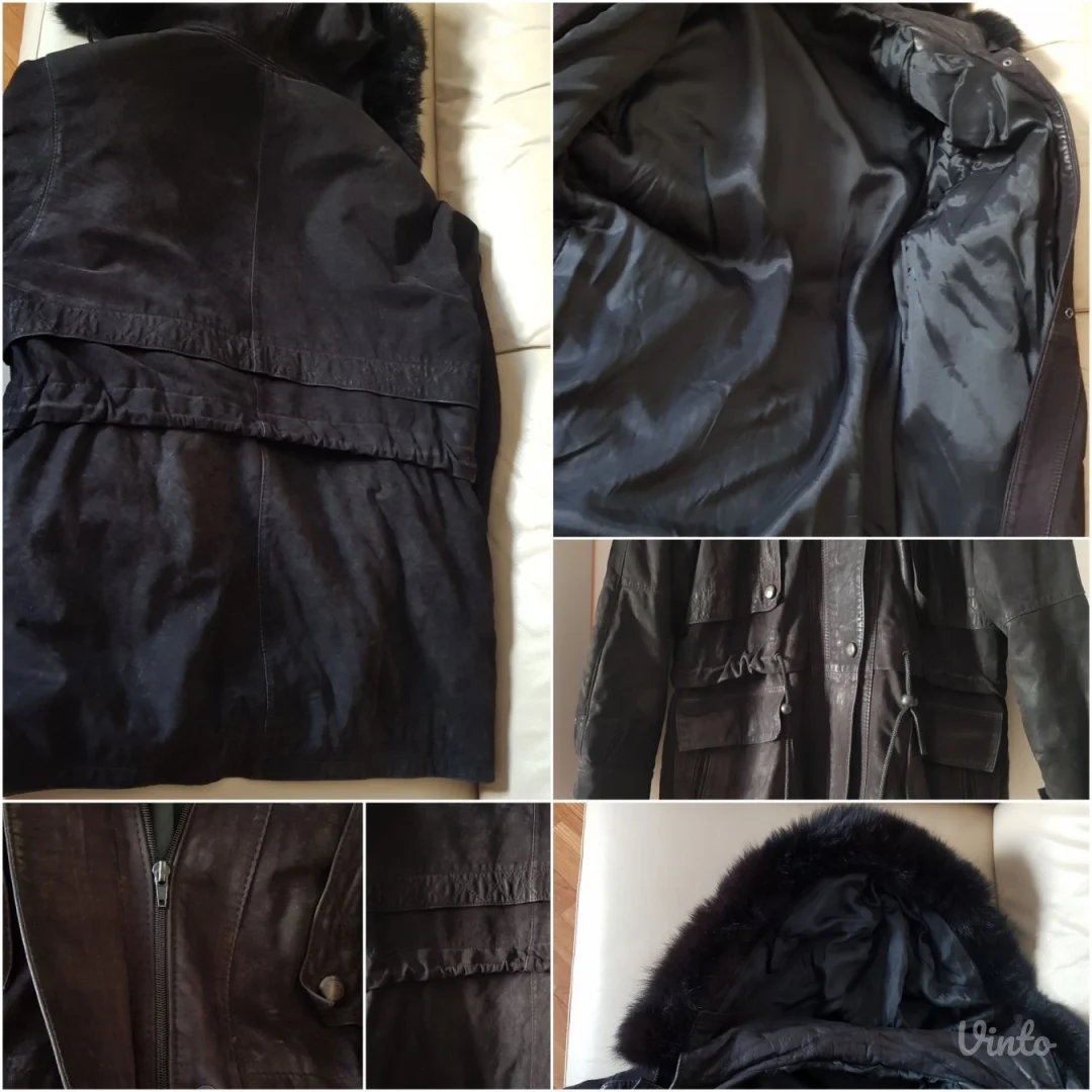 Italijanski kožni monton/ jakna