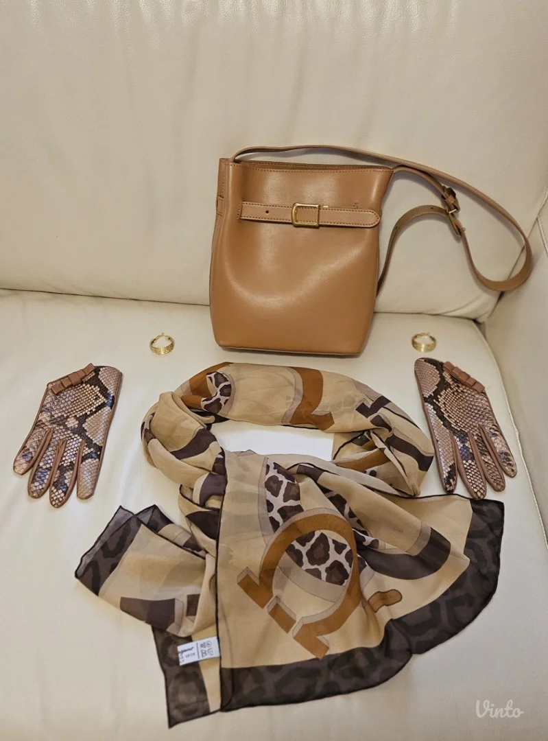 Bucket kožna kamel torba, savršena