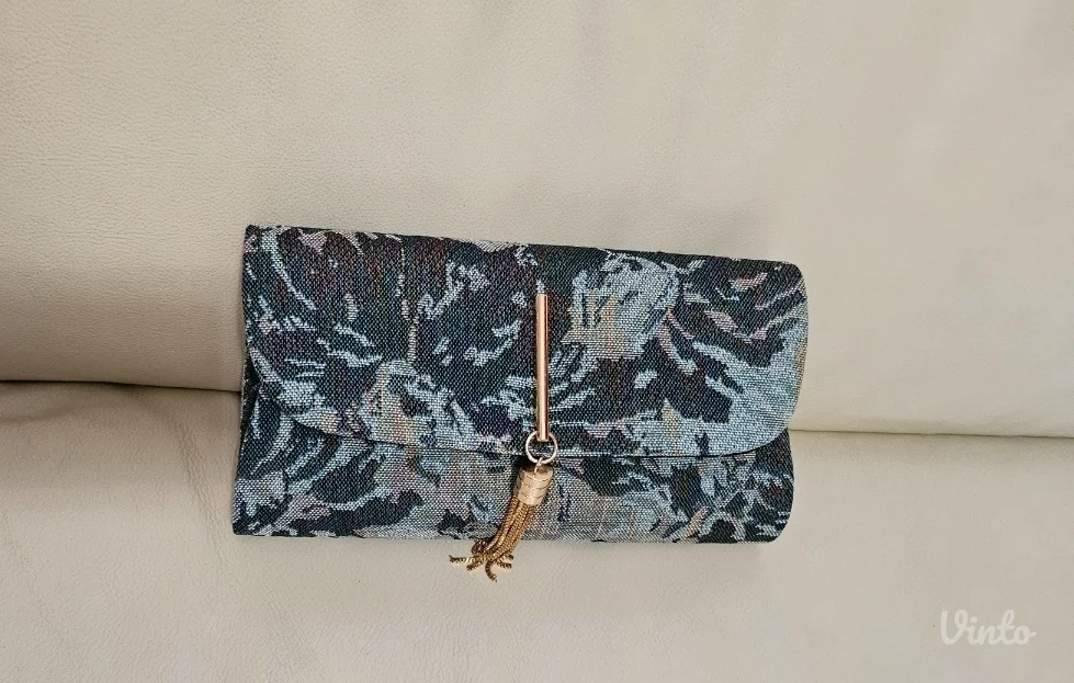Goblen abstrakt geometrik clutch