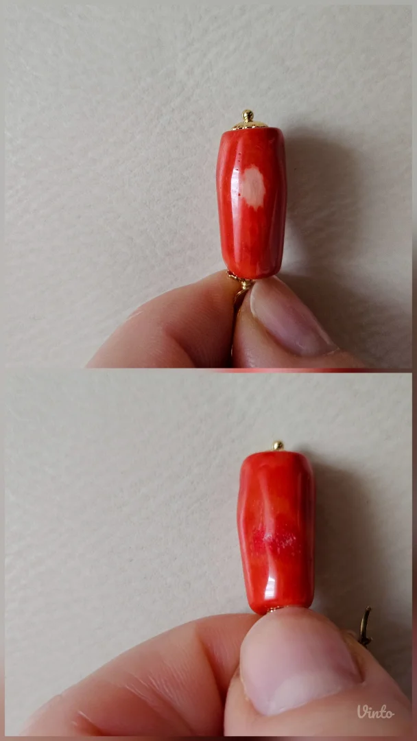 Cloisonné Enamel & koral set nakita