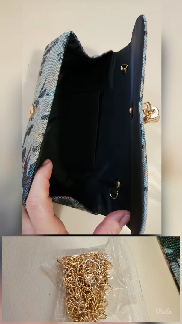 Goblen abstrakt geometrik clutch