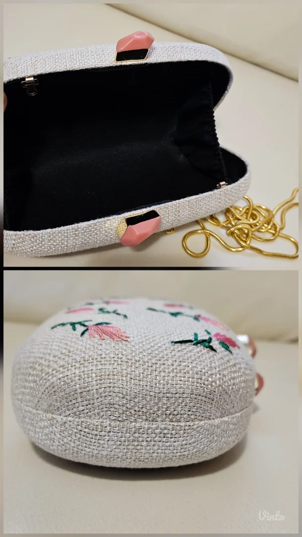 Miyako cvetna vezena klač torba, novo