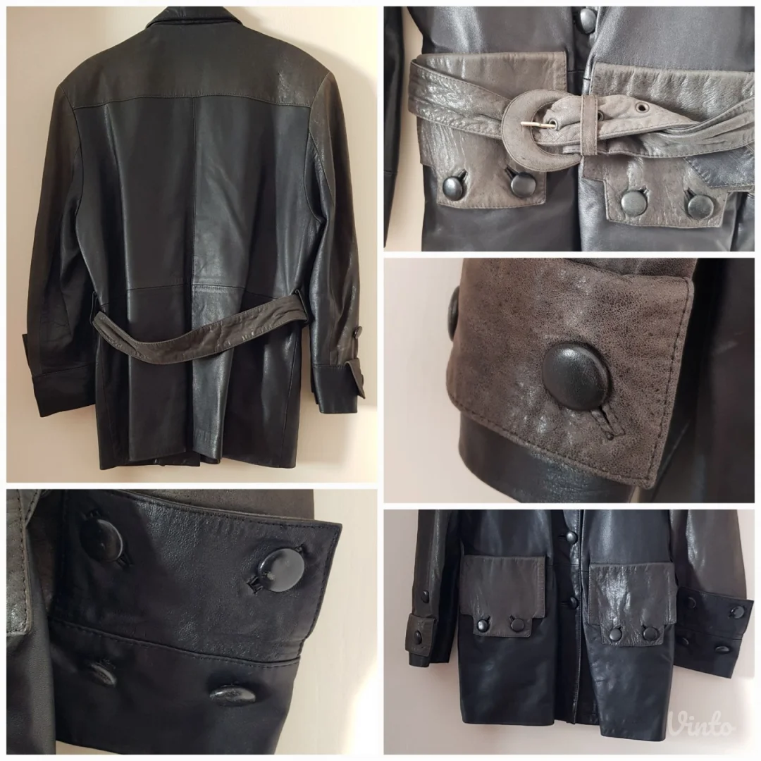 Mona kožna vintage jakna, unikat