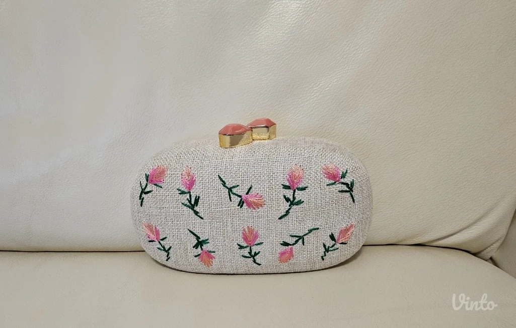 Miyako cvetna vezena klač torba, novo