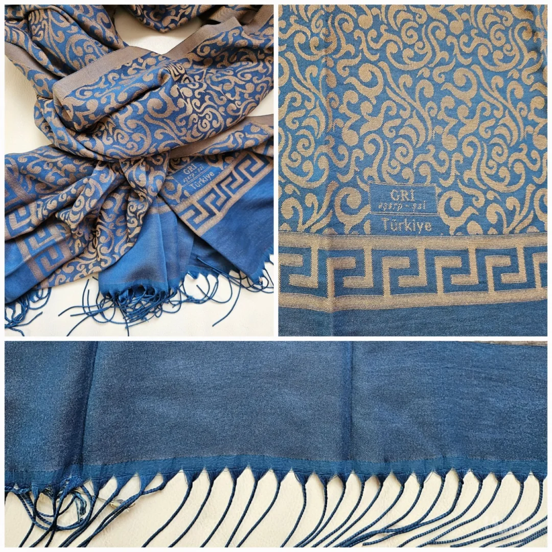 Gri nova pamuk/ vuna esarpa / šal