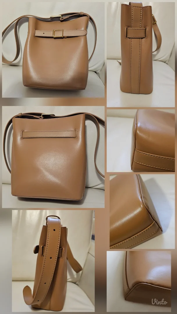 Bucket kožna kamel torba, savršena