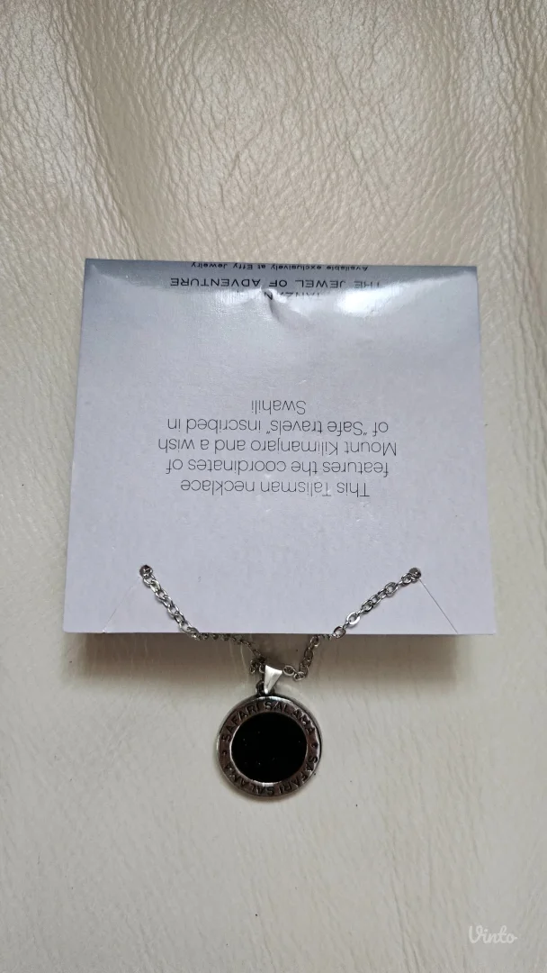 Effy Obsidian Tanzanite srebrna ogrlica, novo original