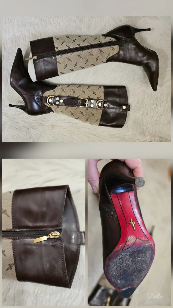 Cesare Paciotti kožne čizme, original