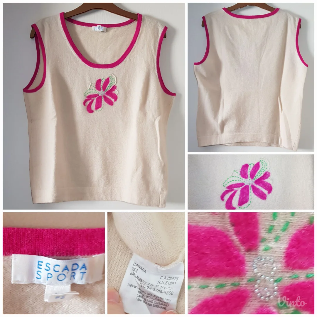 Escada lana vergine nov prsluk, original