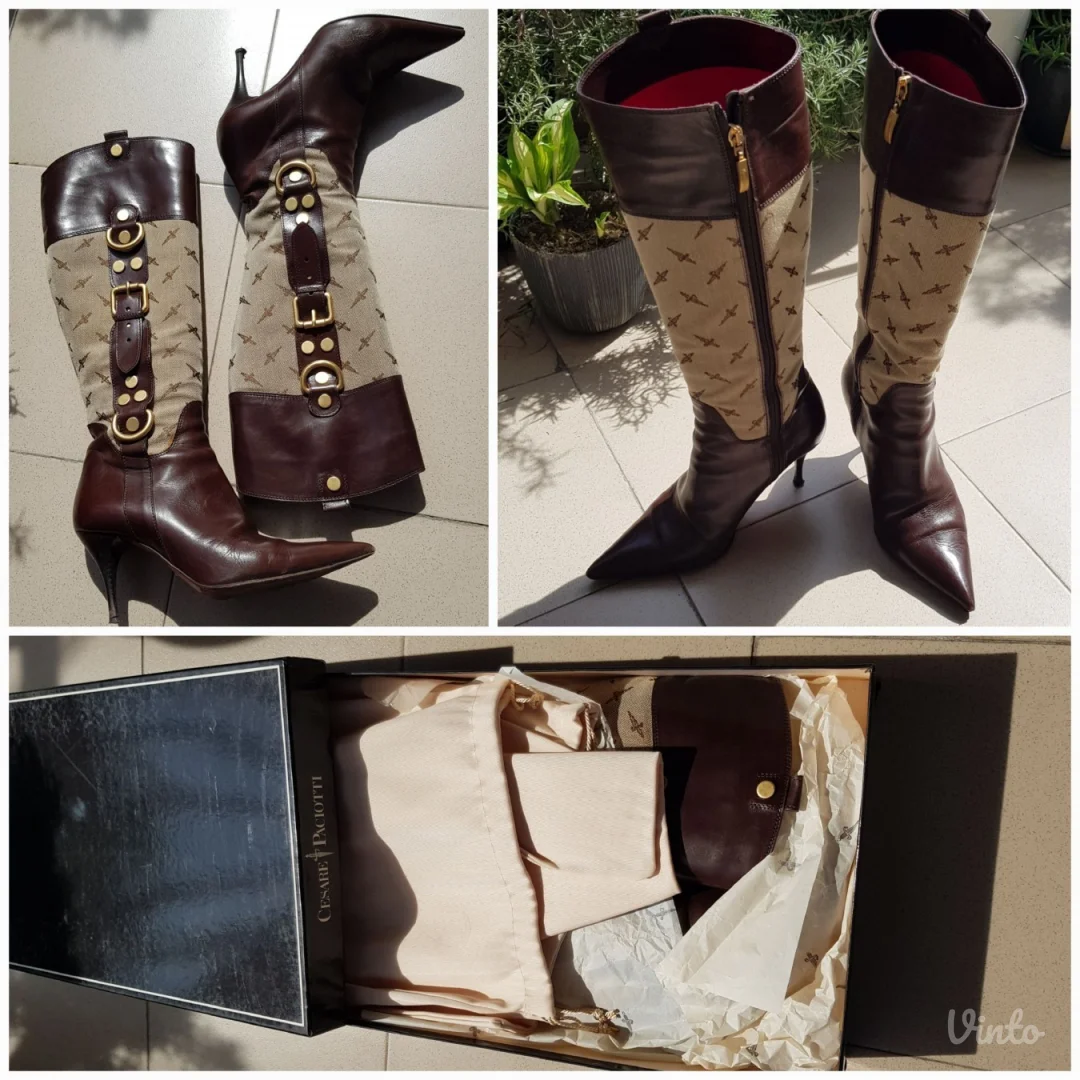 Cesare Paciotti kožne čizme, original