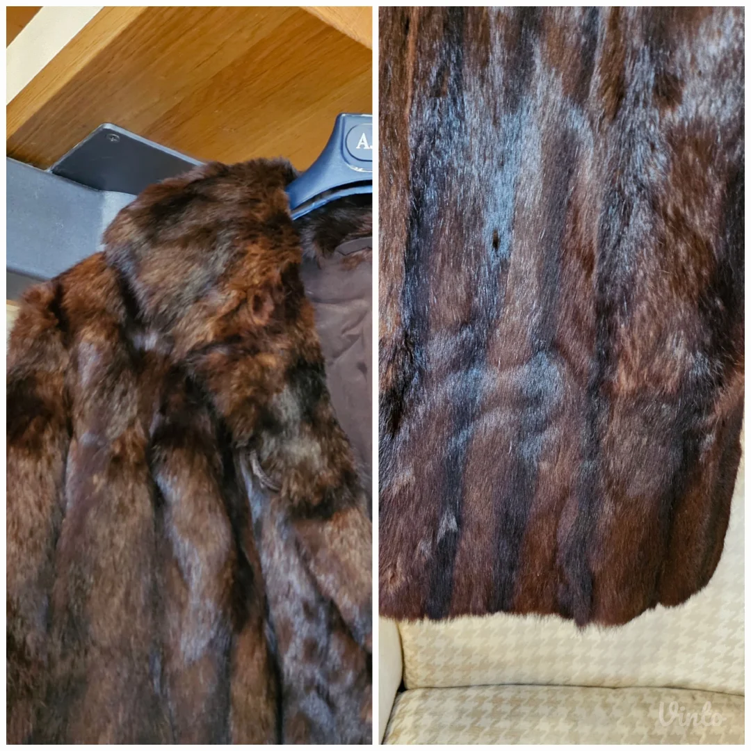 Dugačka italijanska bunda, pravo krzno