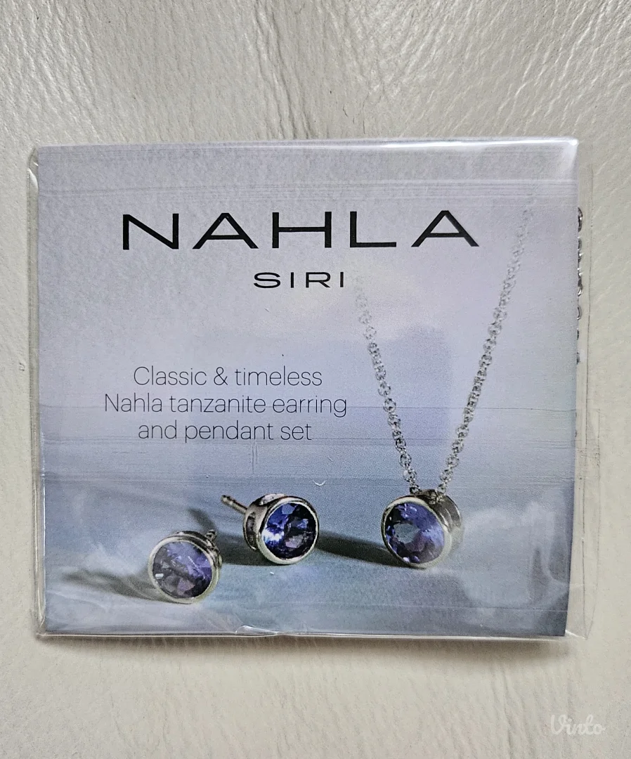 Effy Obsidian Tanzanite srebrna ogrlica, novo original