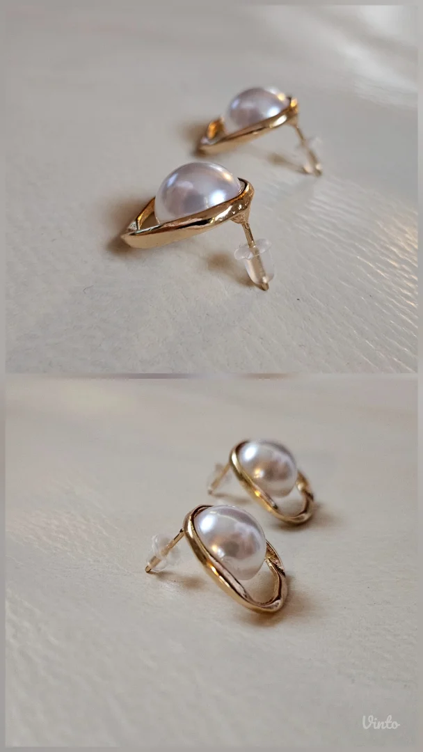 Atraktivne nove stud minđuše sa perlom