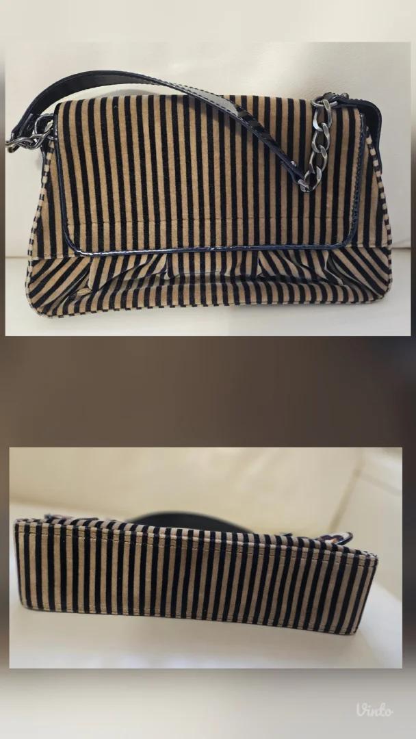 Fendi velvet B Bis torba, original