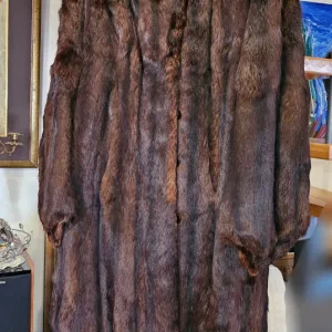 Dugačka italijanska bunda, pravo krzno