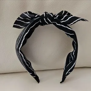 Rajf za kosu sa mašnom na prugice, nov