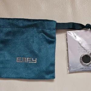 Effy Obsidian Tanzanite srebrna ogrlica, novo original