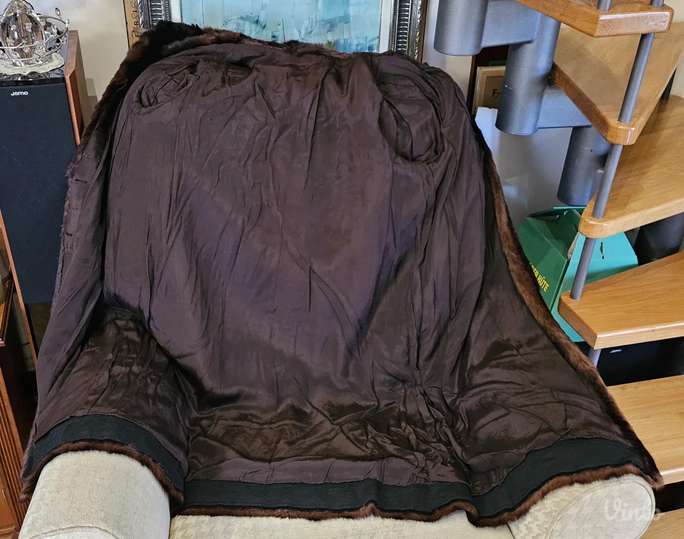 Dugačka italijanska bunda, pravo krzno