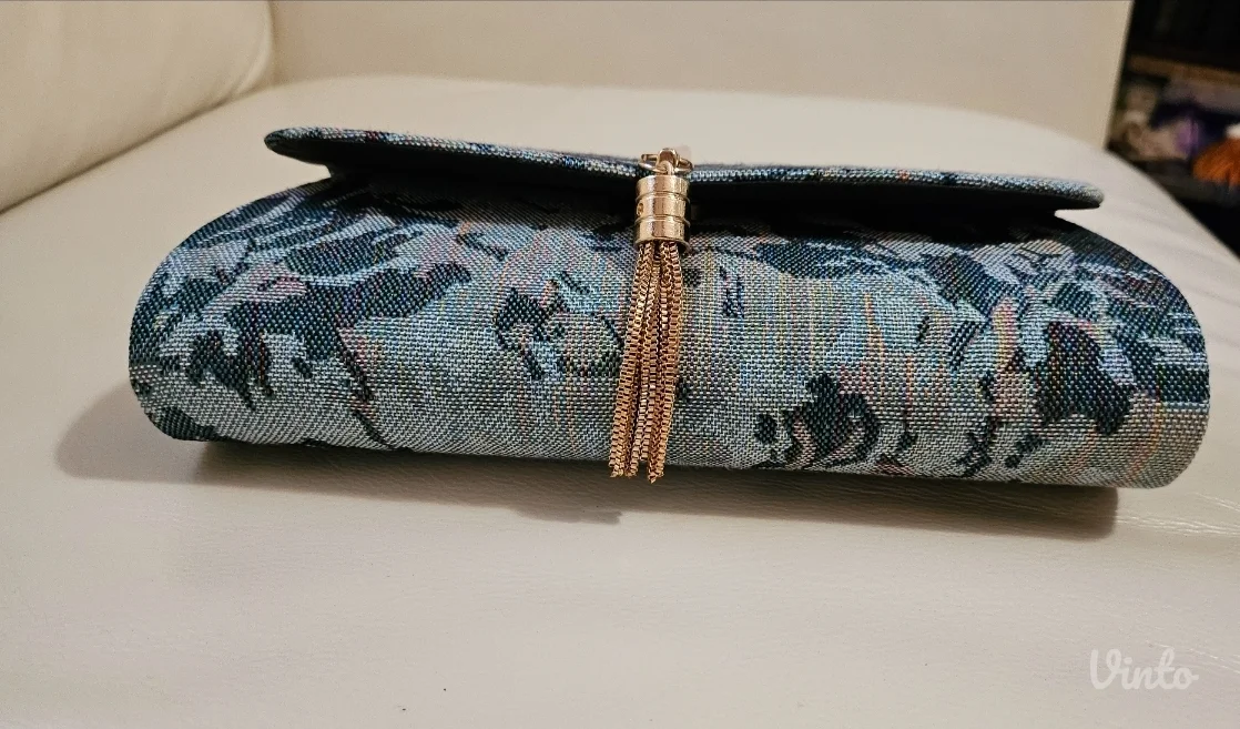 Goblen abstrakt geometrik clutch