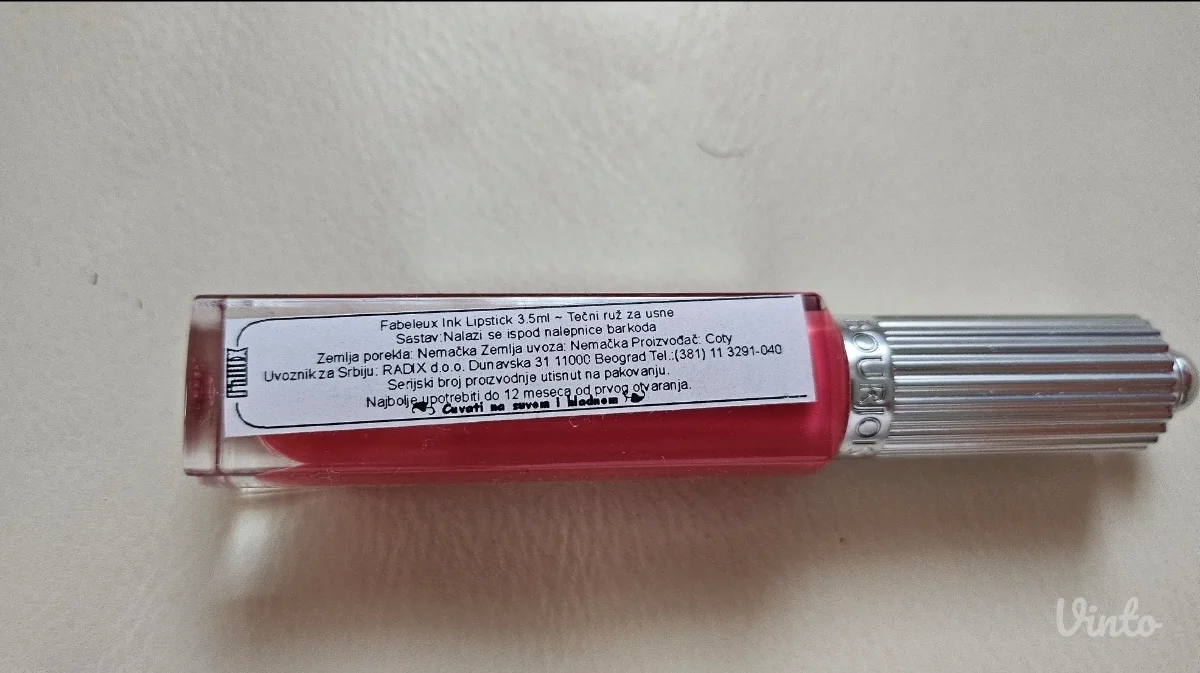 Bourjois Fabuleux Ink nov neotvoren tečni karmin