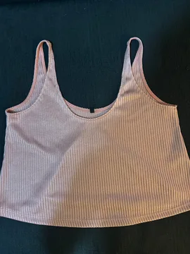 Roze crop top – S