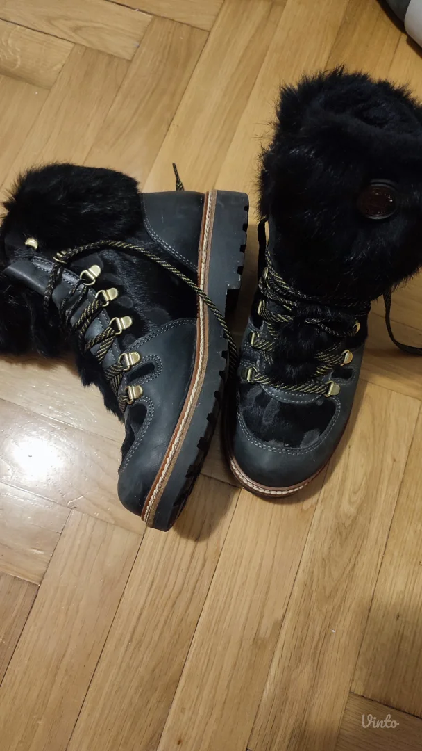 Olang kožne čizme sa pravim krznom