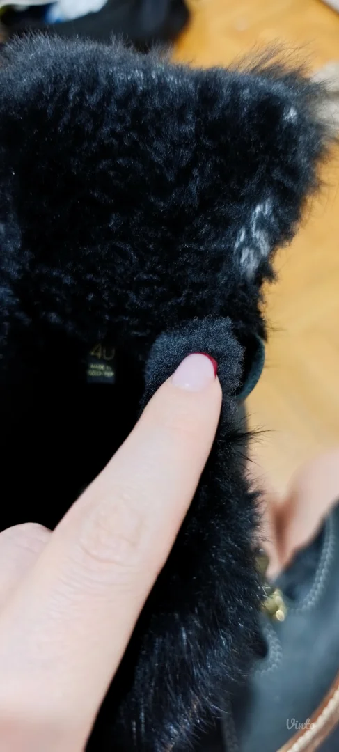 Olang kožne čizme sa pravim krznom