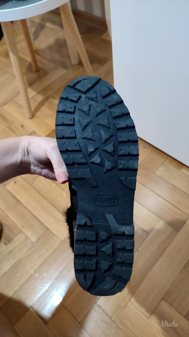 Olang kožne čizme sa pravim krznom