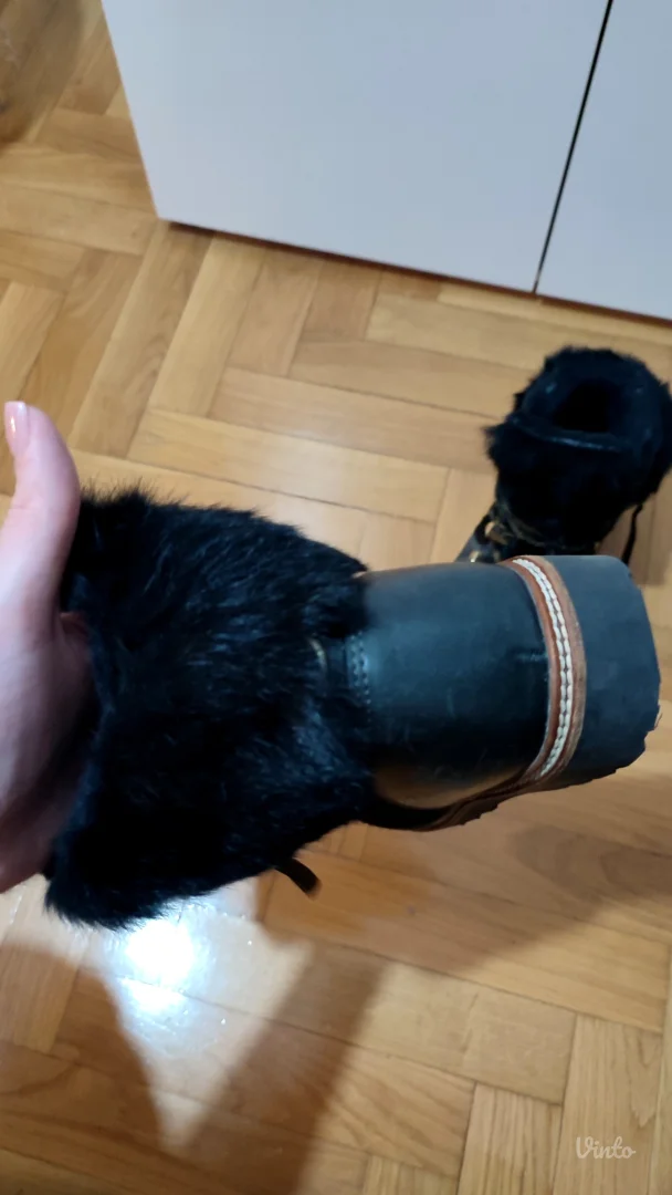 Olang kožne čizme sa pravim krznom