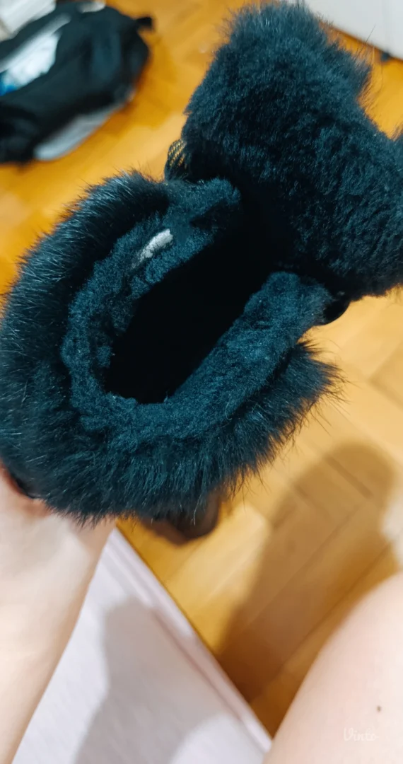 Olang kožne čizme sa pravim krznom