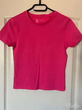 Pink crop majica