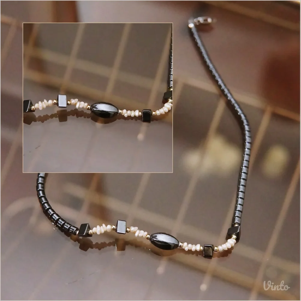 9.1. Elegantna ogrlica od hematita i perli
