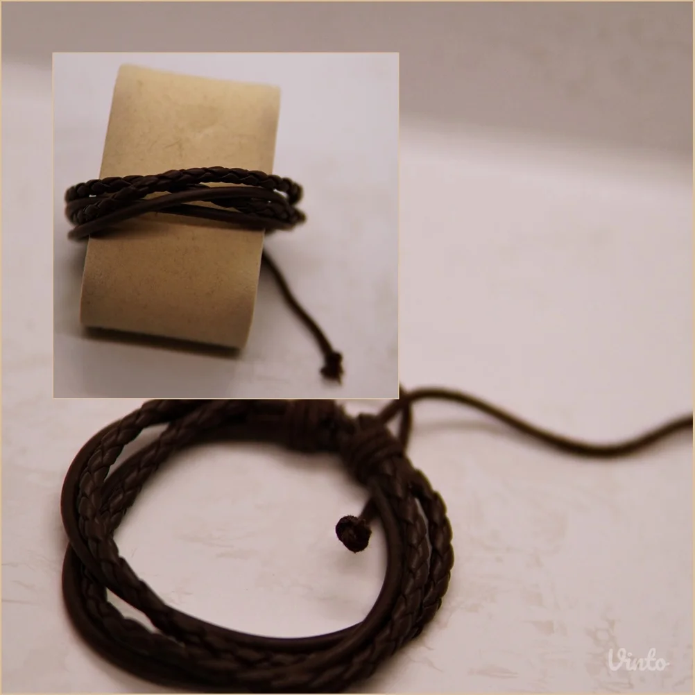 9.7. Muška narukvica tamno braon