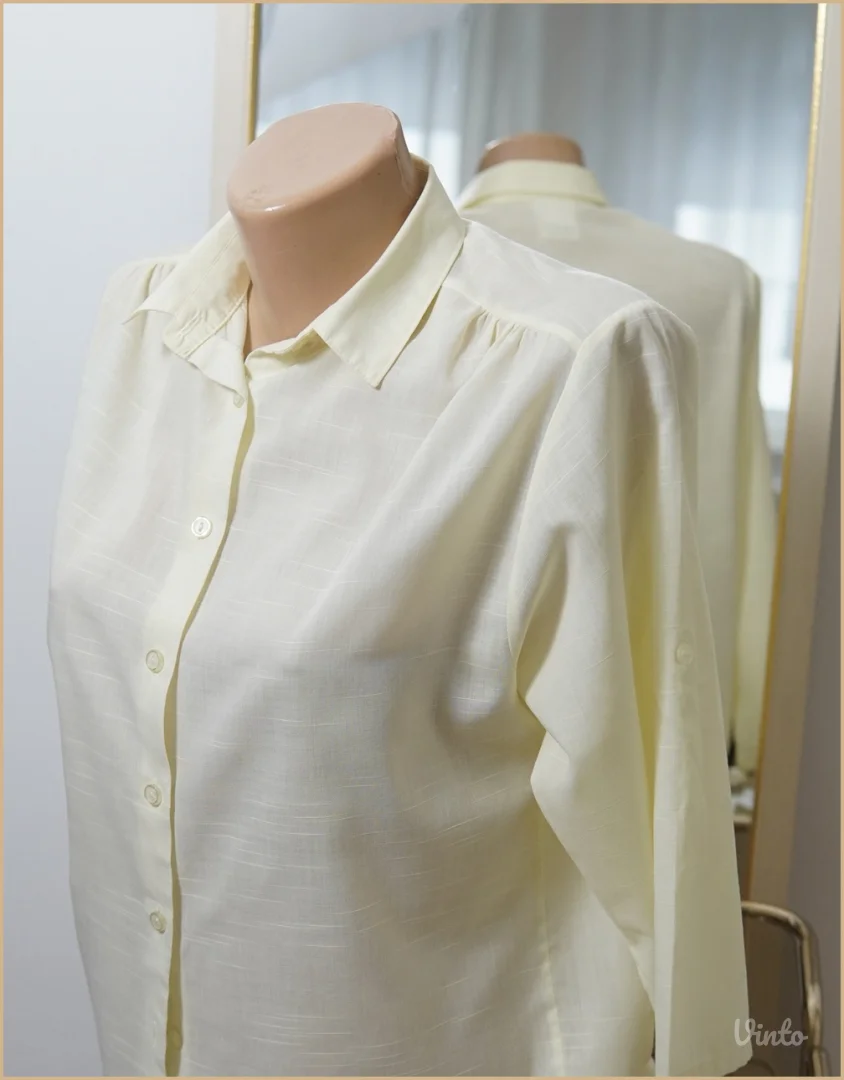 3.4. Lagana elegantna krem L košulja