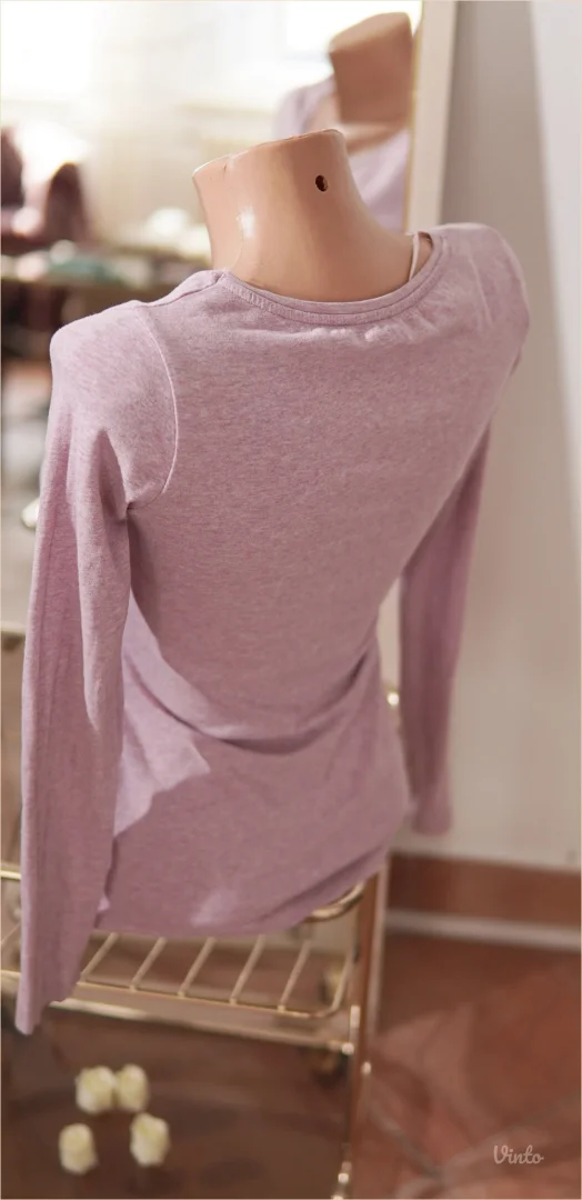 4.5. H&M roza majica sa dugim rukavima XS