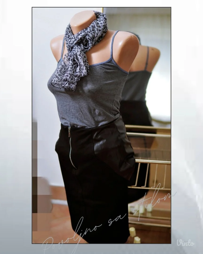 2.4.1. Crna elegantna S suknja sa cibzarom