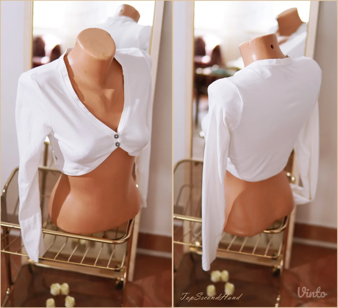 4.5. s.Oliver bela top majica M