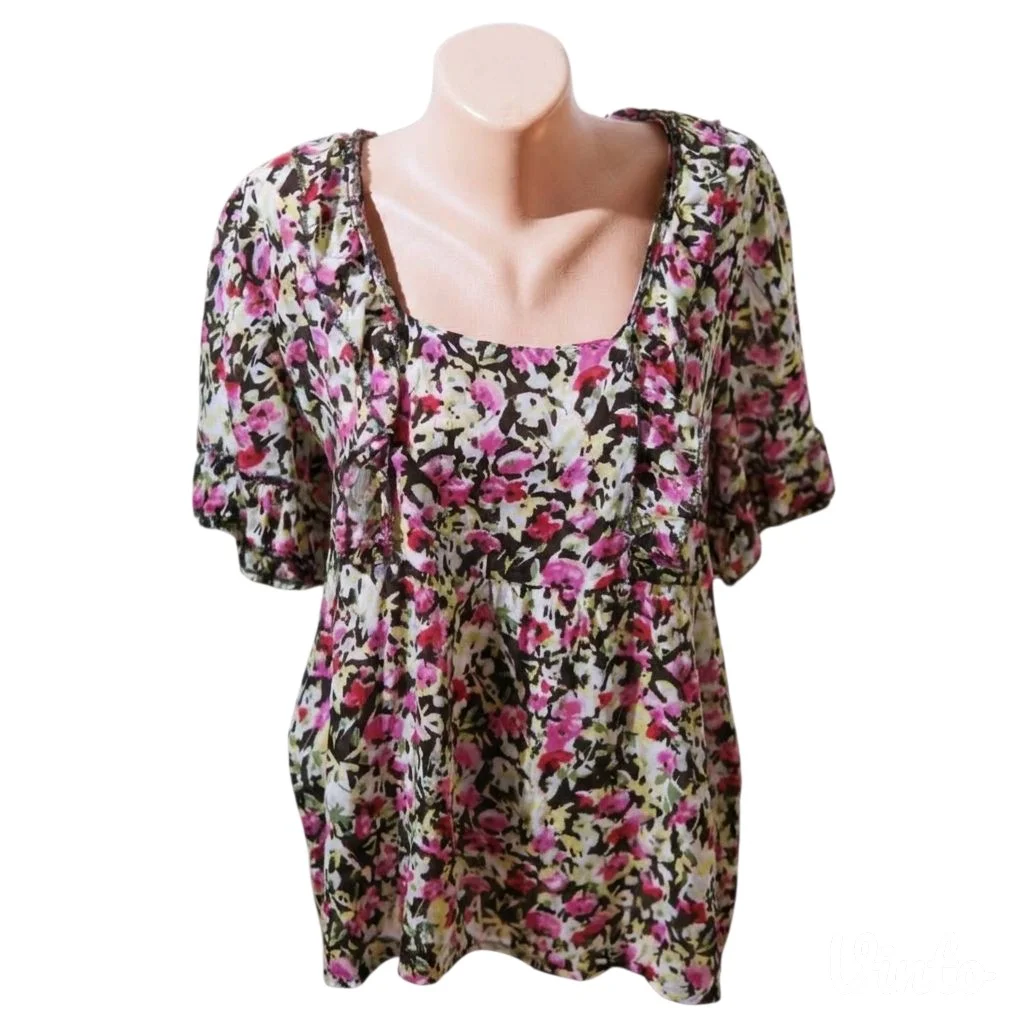 3.3. Lagana šarena cvetna bluza XL