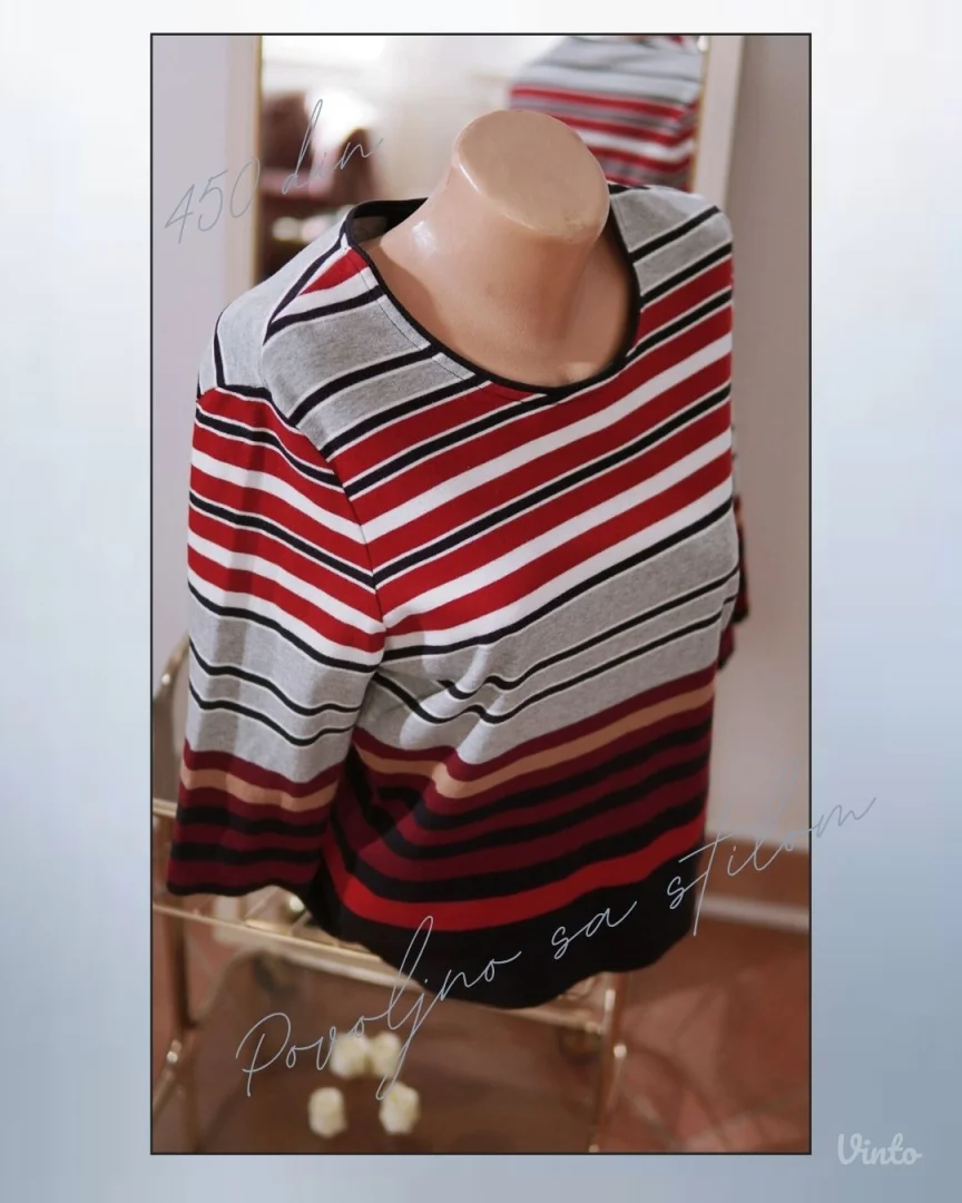 4.4. Prugasta pamučna M majica