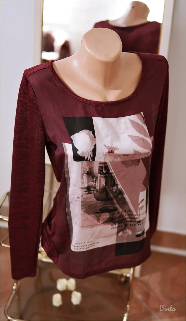 4.5. Bordo majica s printom M