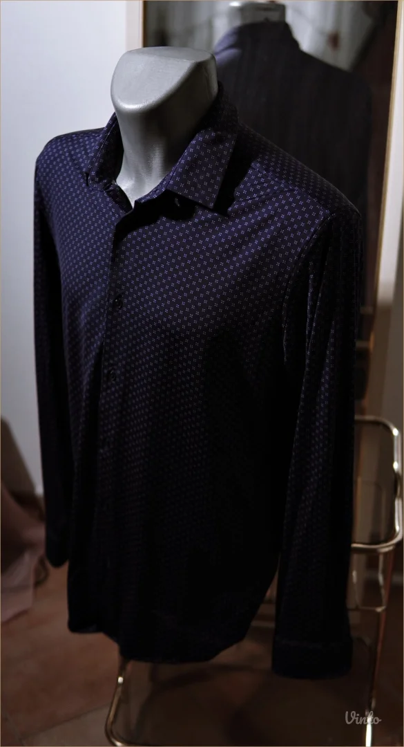 7.5.2. Zara teget slim fit muška košulja M