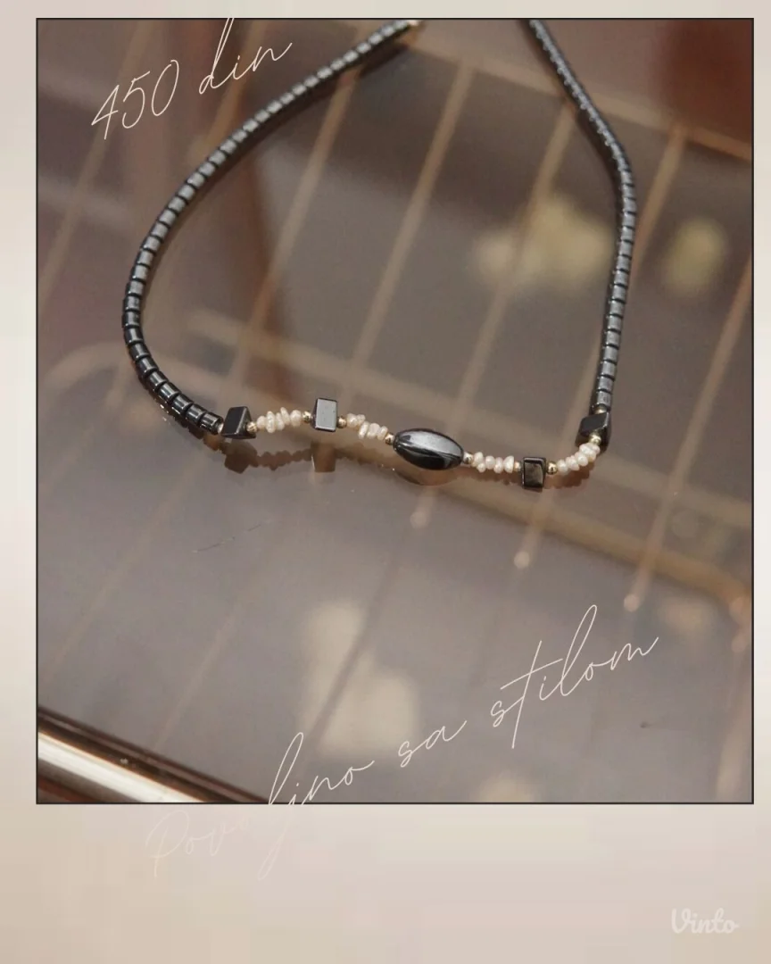 9.1. Elegantna ogrlica od hematita i perli