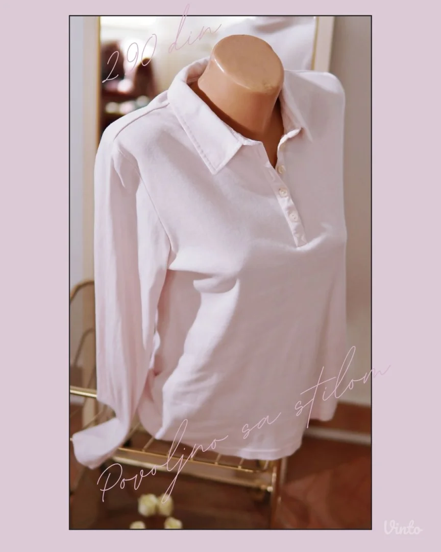 4.5. BPC roze majica sa kragnom L